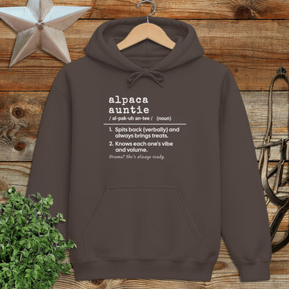 Alpaca Auntie Definition Hoodie