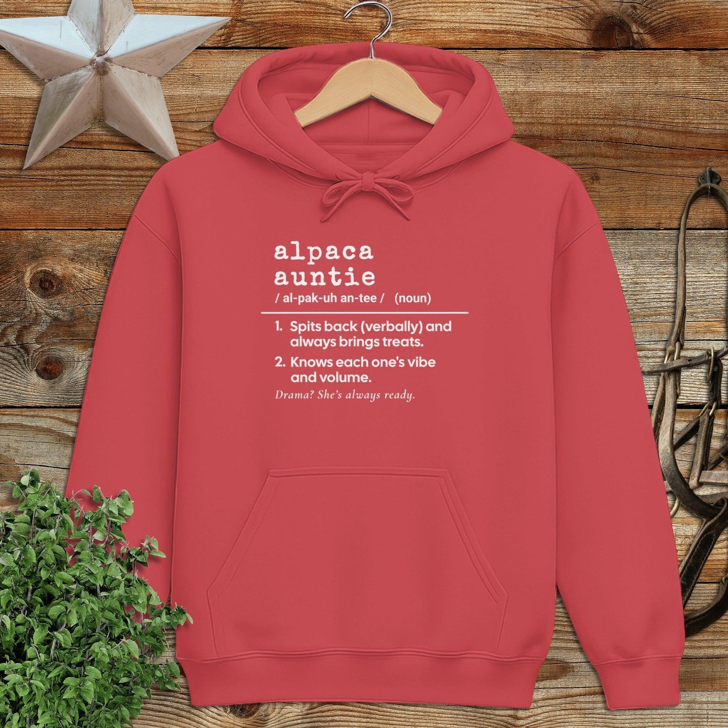 Alpaca Auntie Definition Hoodie