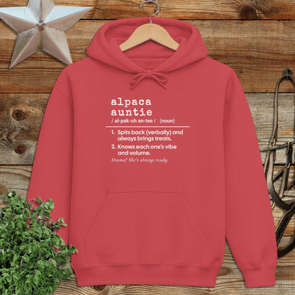 Alpaca Auntie Definition Hoodie
