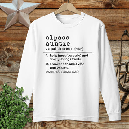 Alpaca Auntie Definition Long Sleeve Tee