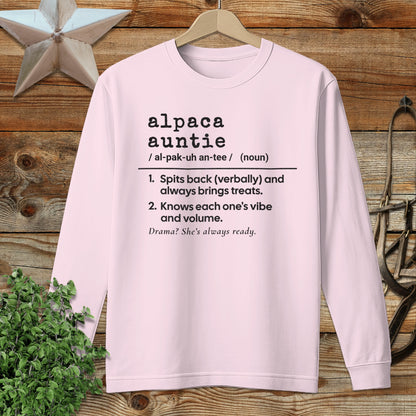 Alpaca Auntie Definition Long Sleeve Tee