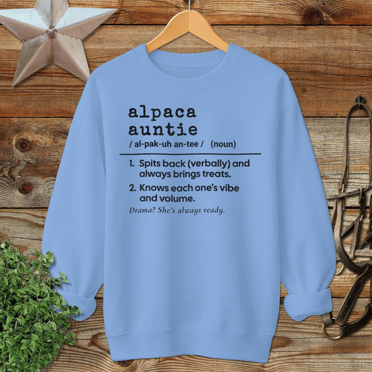 Alpaca Auntie Definition Sweatshirt