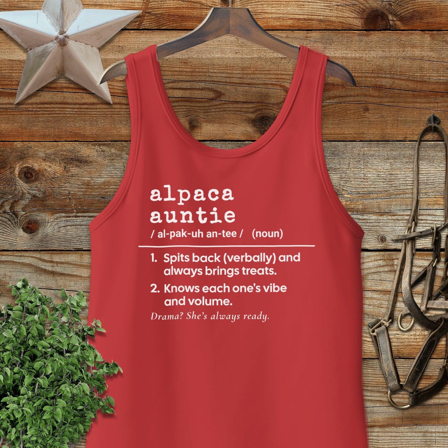 Alpaca Auntie Definition Tank Top