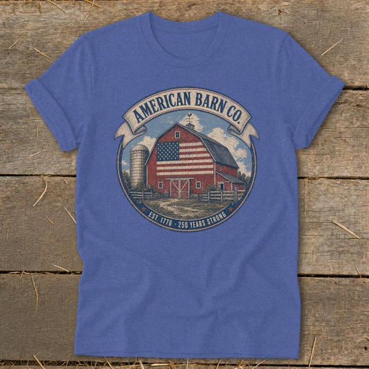 American Barn Co Softstyle Tee - Heather True Royal