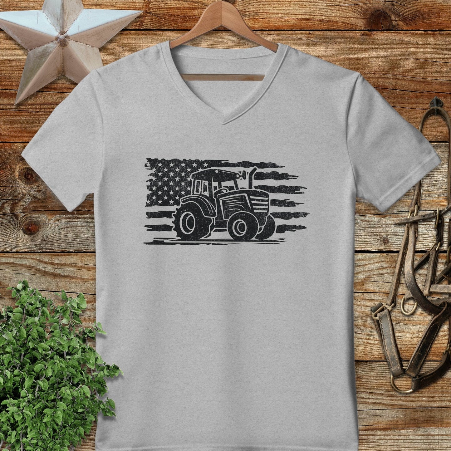 American Tractor V-neck
