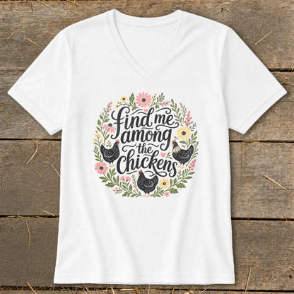 Among the Chickens V-neck