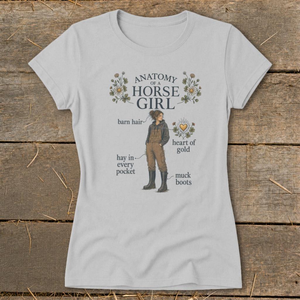 Anatomy of a Horse Girl Ladies Tee