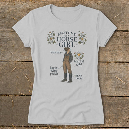 Anatomy of a Horse Girl Ladies Tee