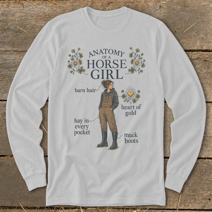 Anatomy of a Horse Girl Long Sleeve Tee