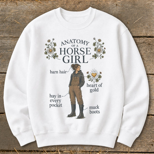 Anatomy of a Horse Girl Sweatshirt