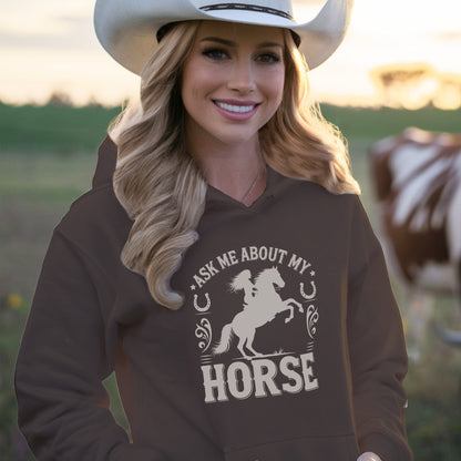 Ask Me About My Horse Long Sleeve Tee