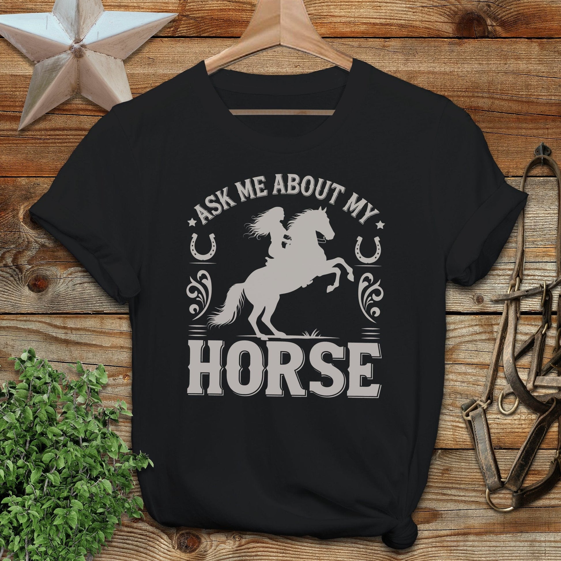 Ask Me About My Horse Softstyle Tee