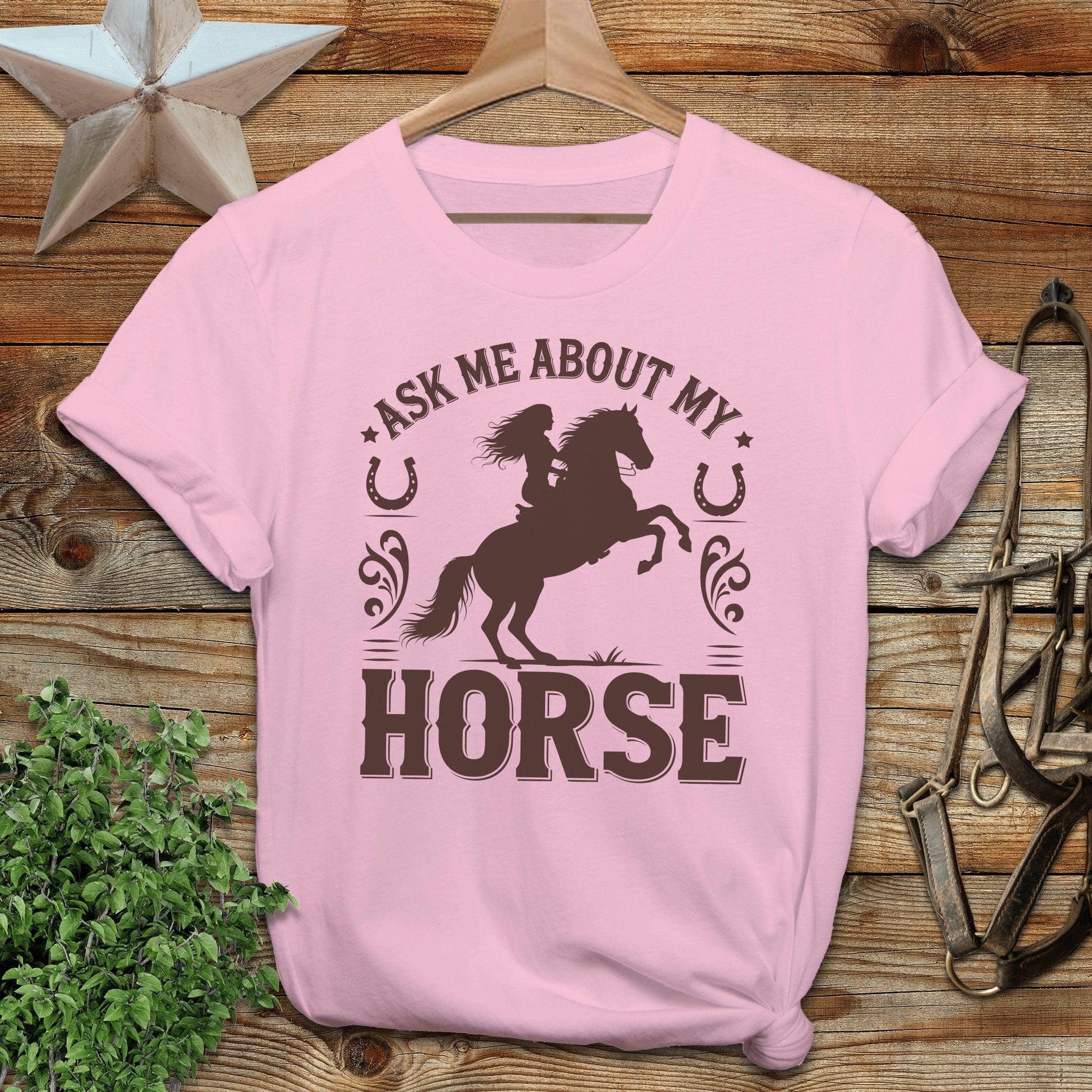 Ask Me About My Horse Softstyle Tee