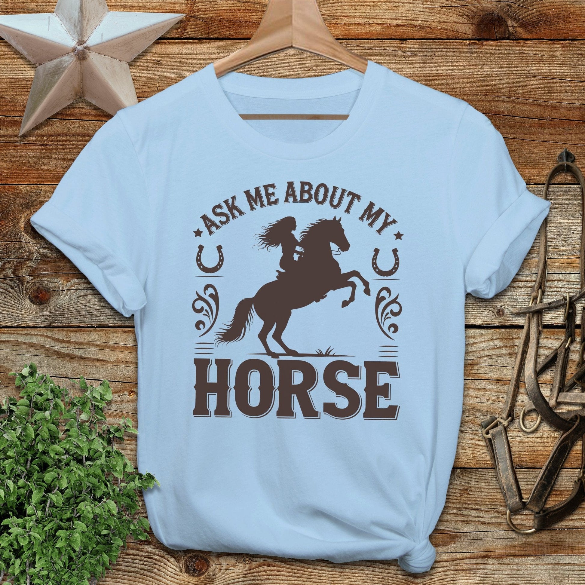 Ask Me About My Horse Softstyle Tee