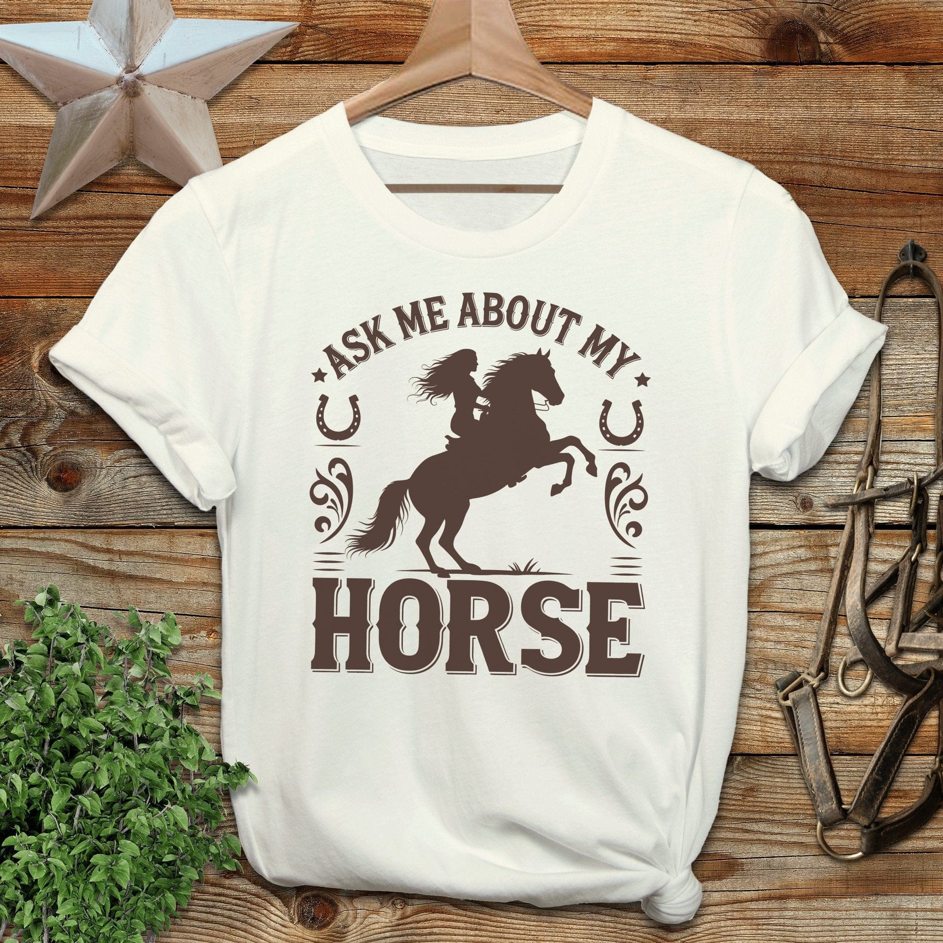 Ask Me About My Horse Softstyle Tee