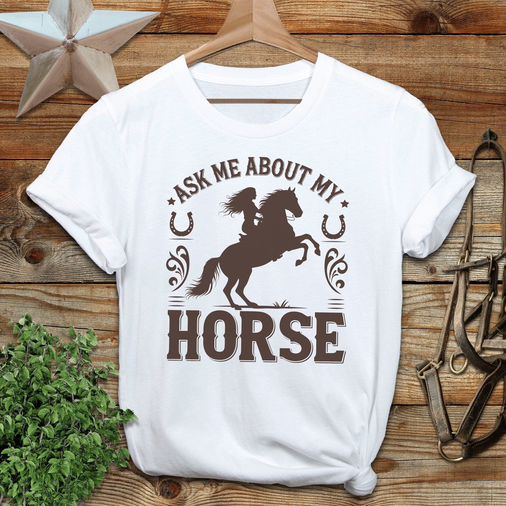 Ask Me About My Horse Softstyle Tee