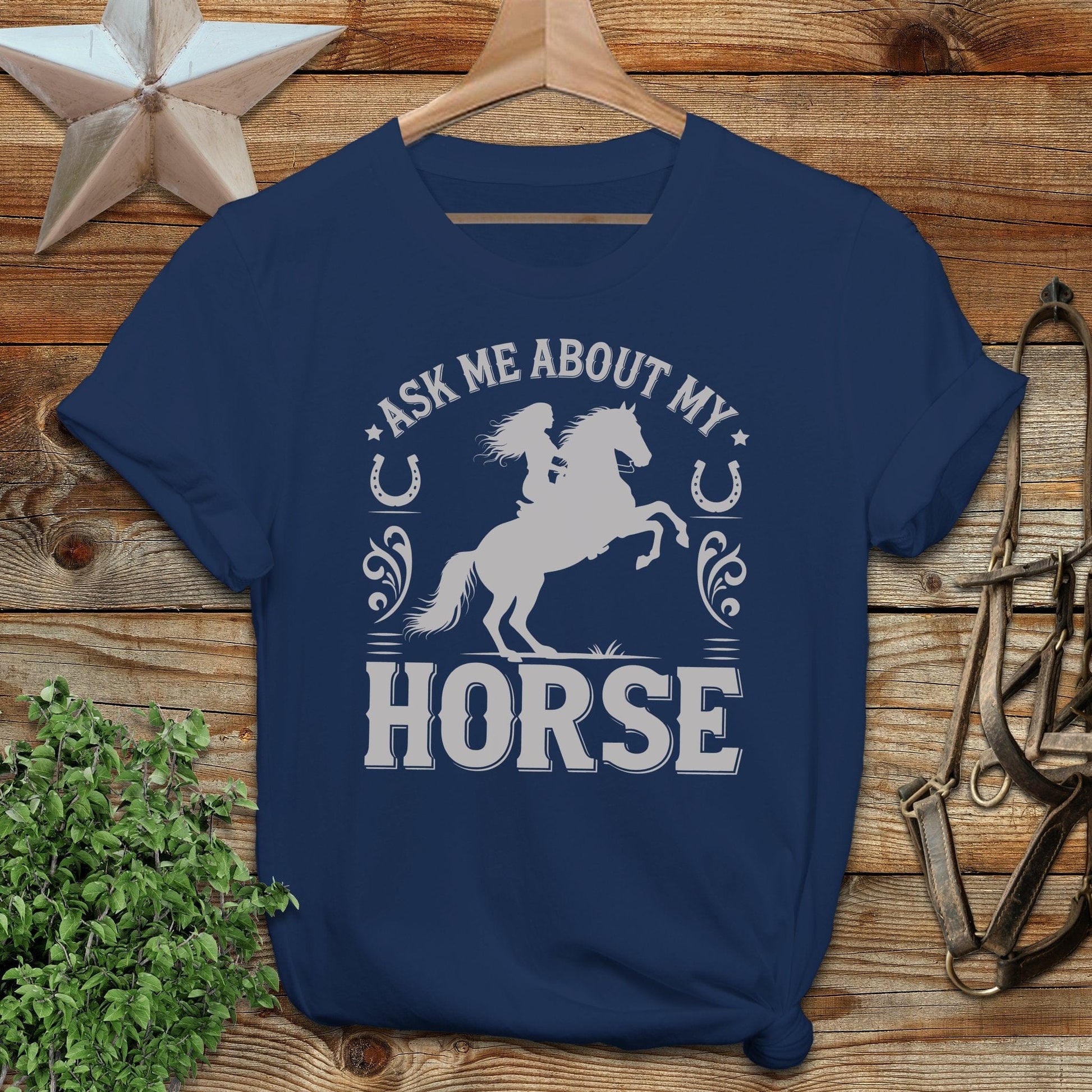 Ask Me About My Horse Softstyle Tee