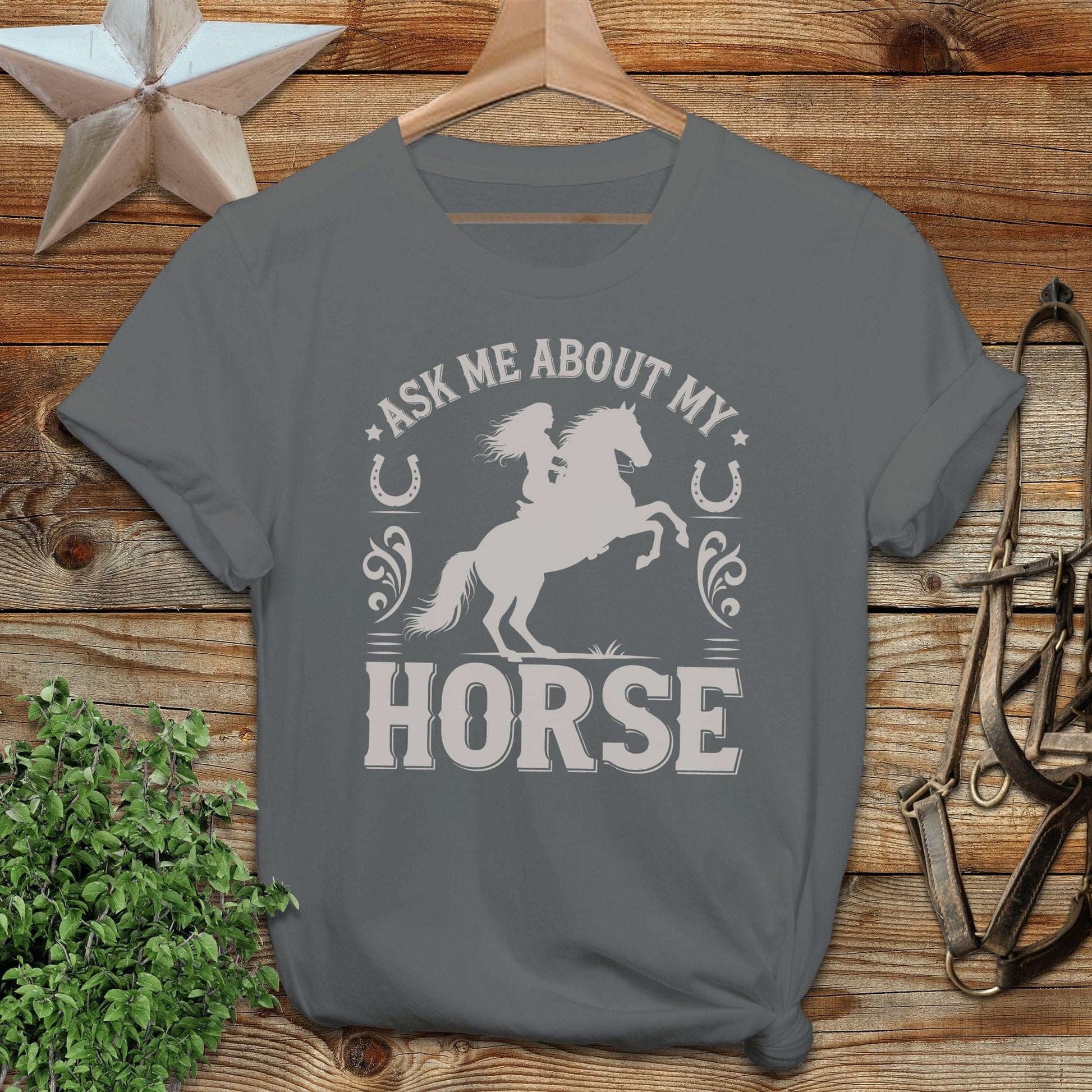 Ask Me About My Horse Softstyle Tee