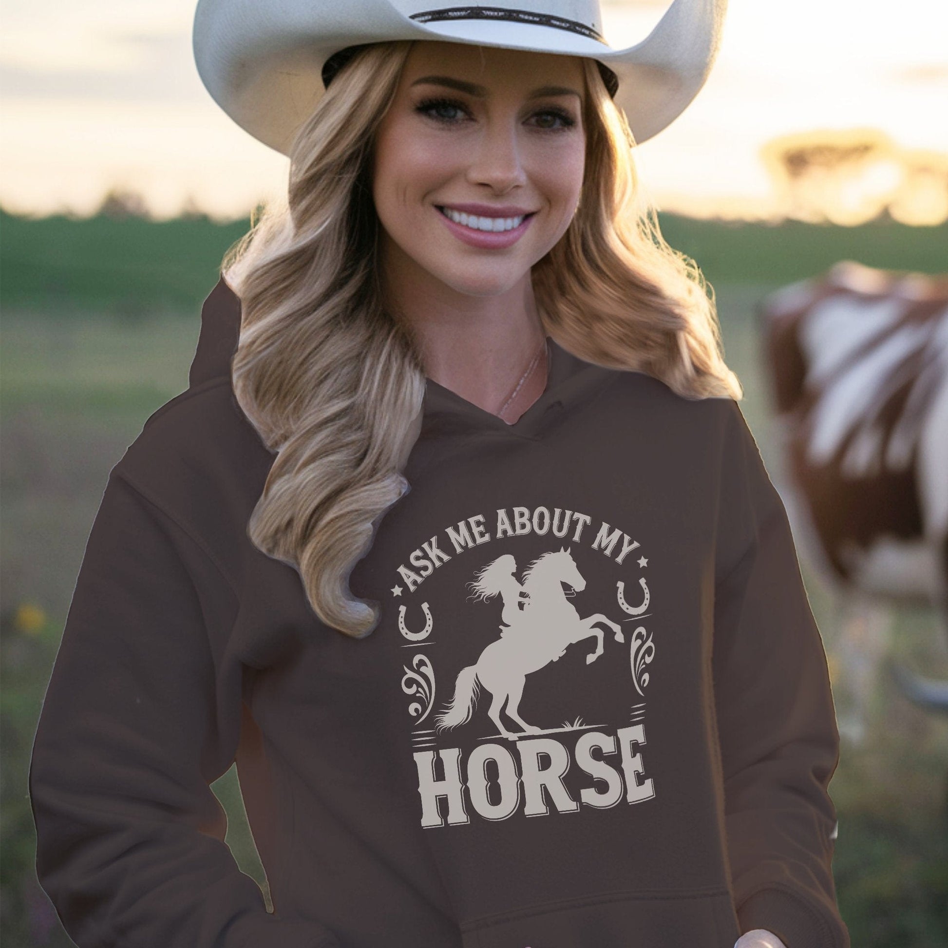 Ask Me About My Horse Sweatshirt