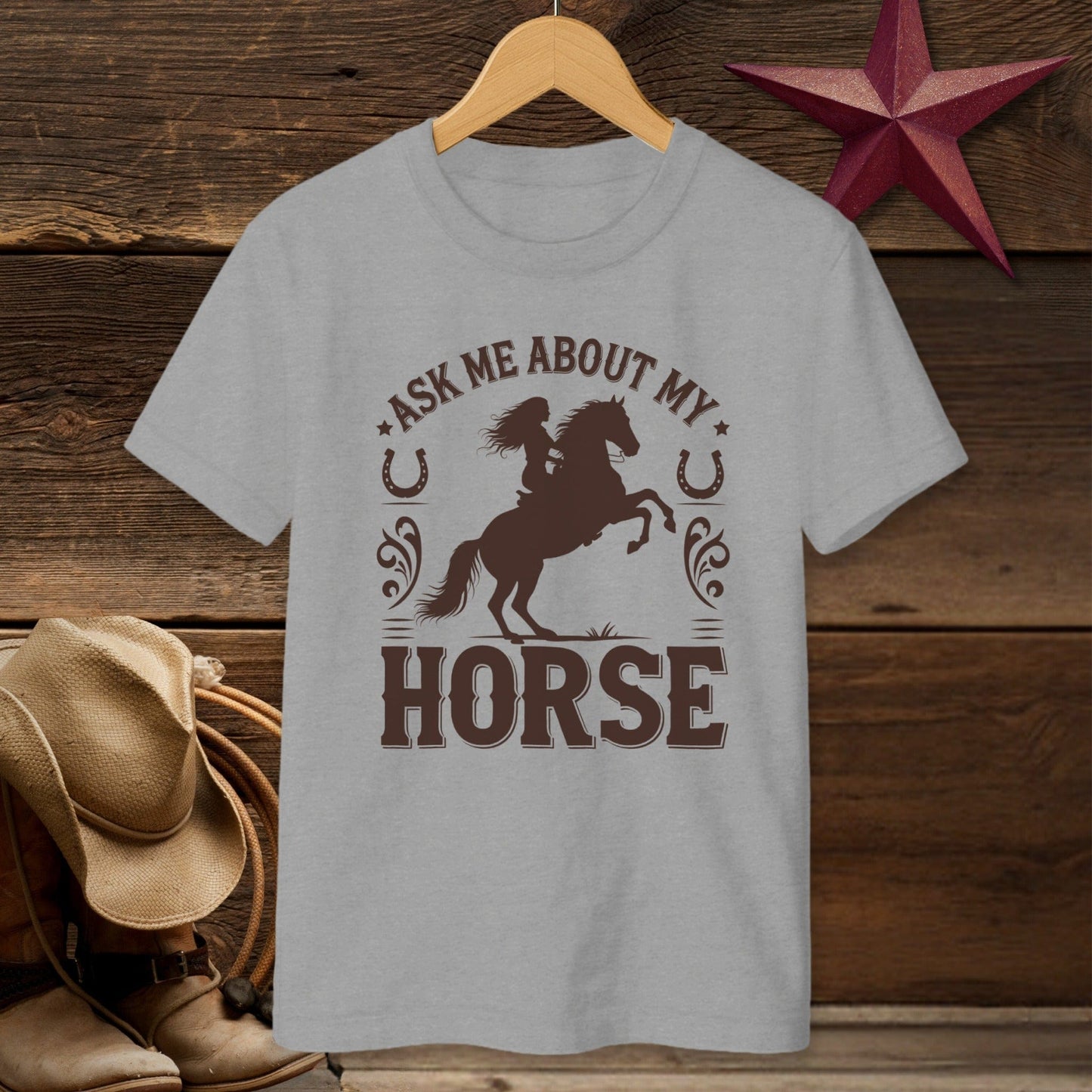 Ask Me About My Horse T-Shirt (Youth)