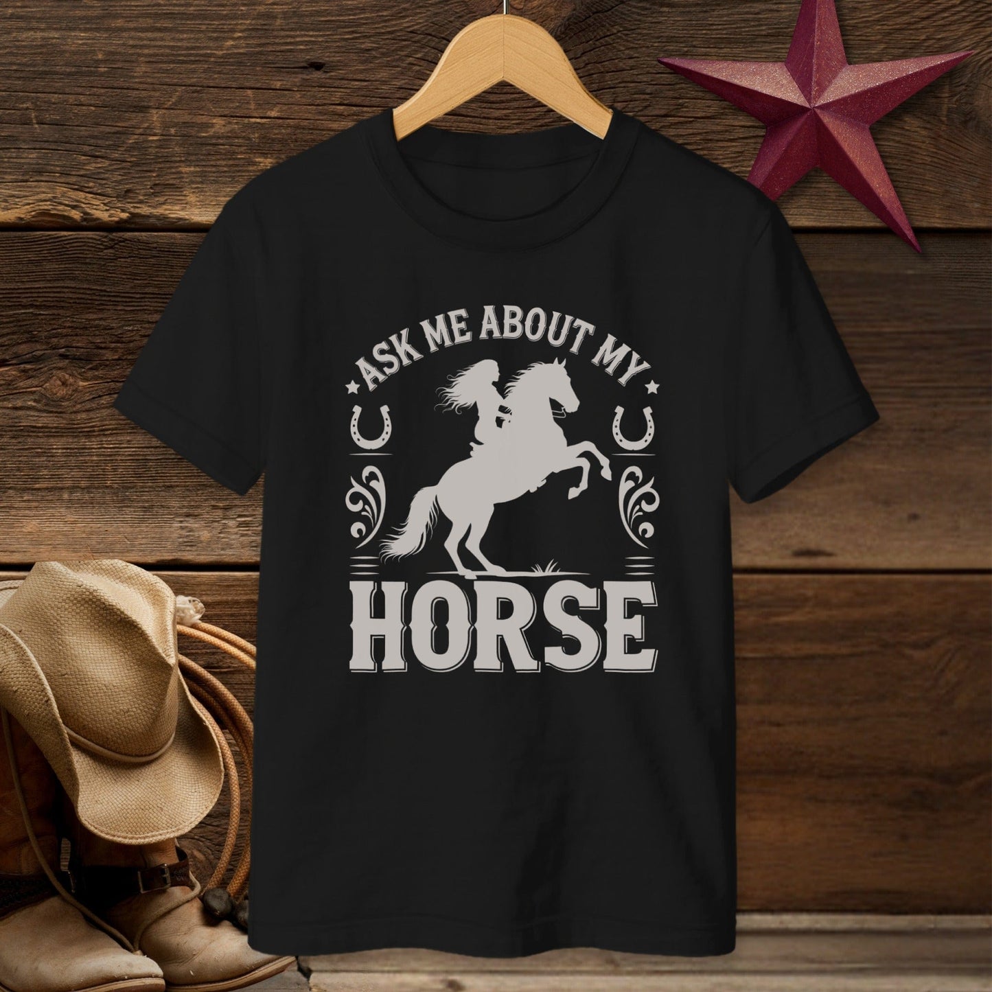 Ask Me About My Horse T-Shirt (Youth)