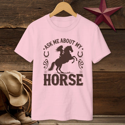 Ask Me About My Horse T-shirt (Youth)
