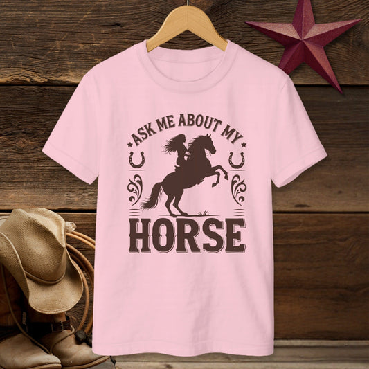 Ask Me About My Horse T-shirt (Youth)