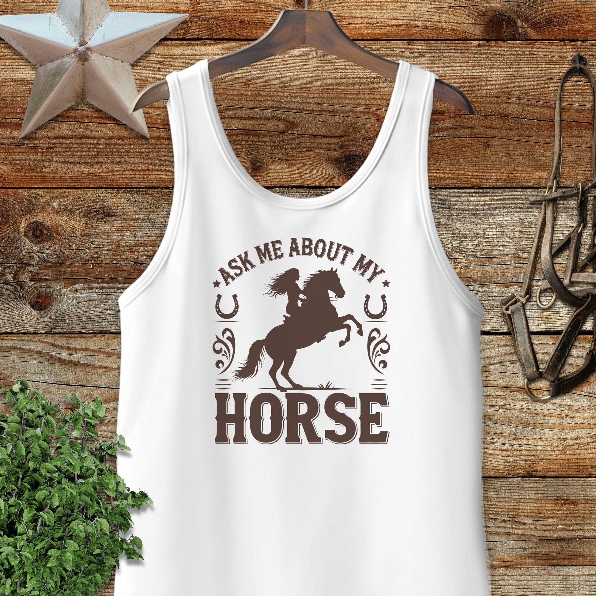 Ask Me About My Horse Tank Top