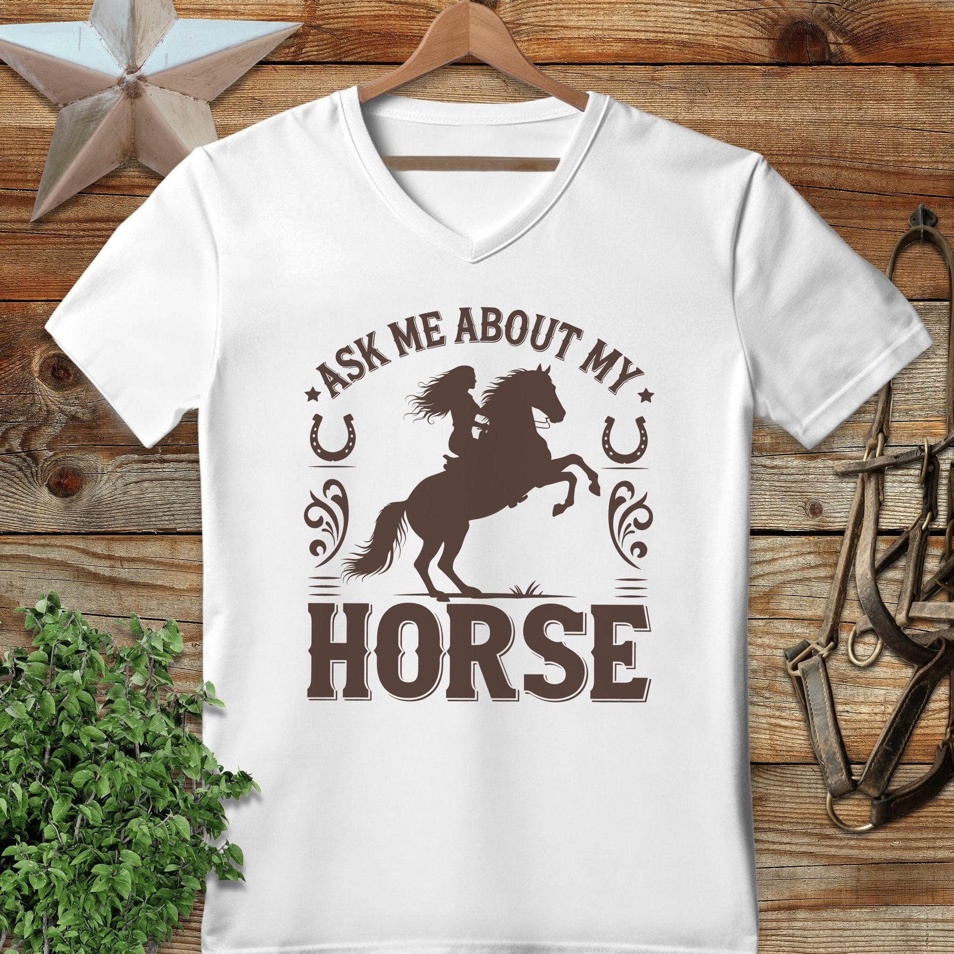 Ask Me About My Horse V-neck