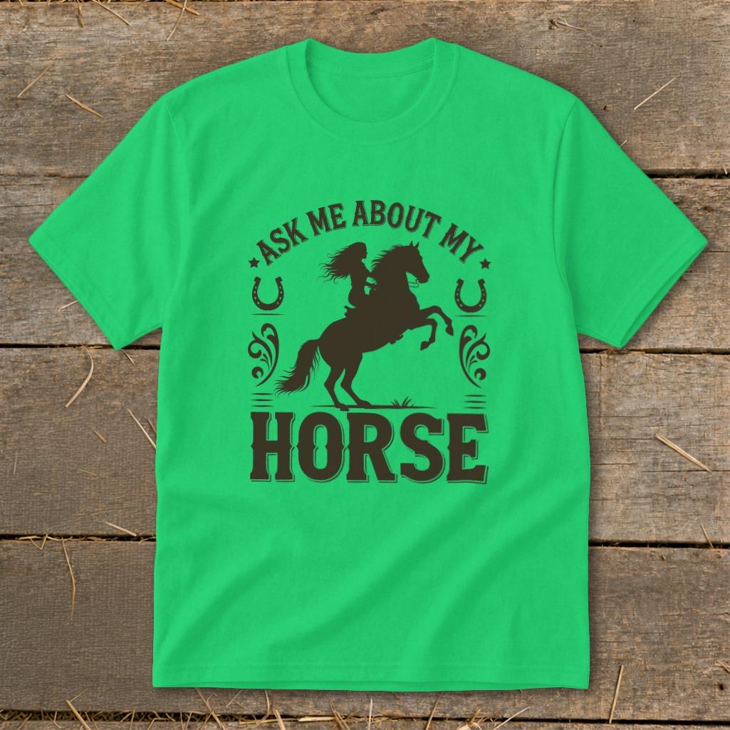 Ask Me About My Horse Youth Tee