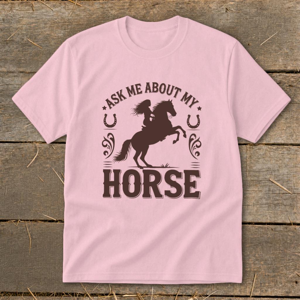 Ask Me About My Horse Youth Tee