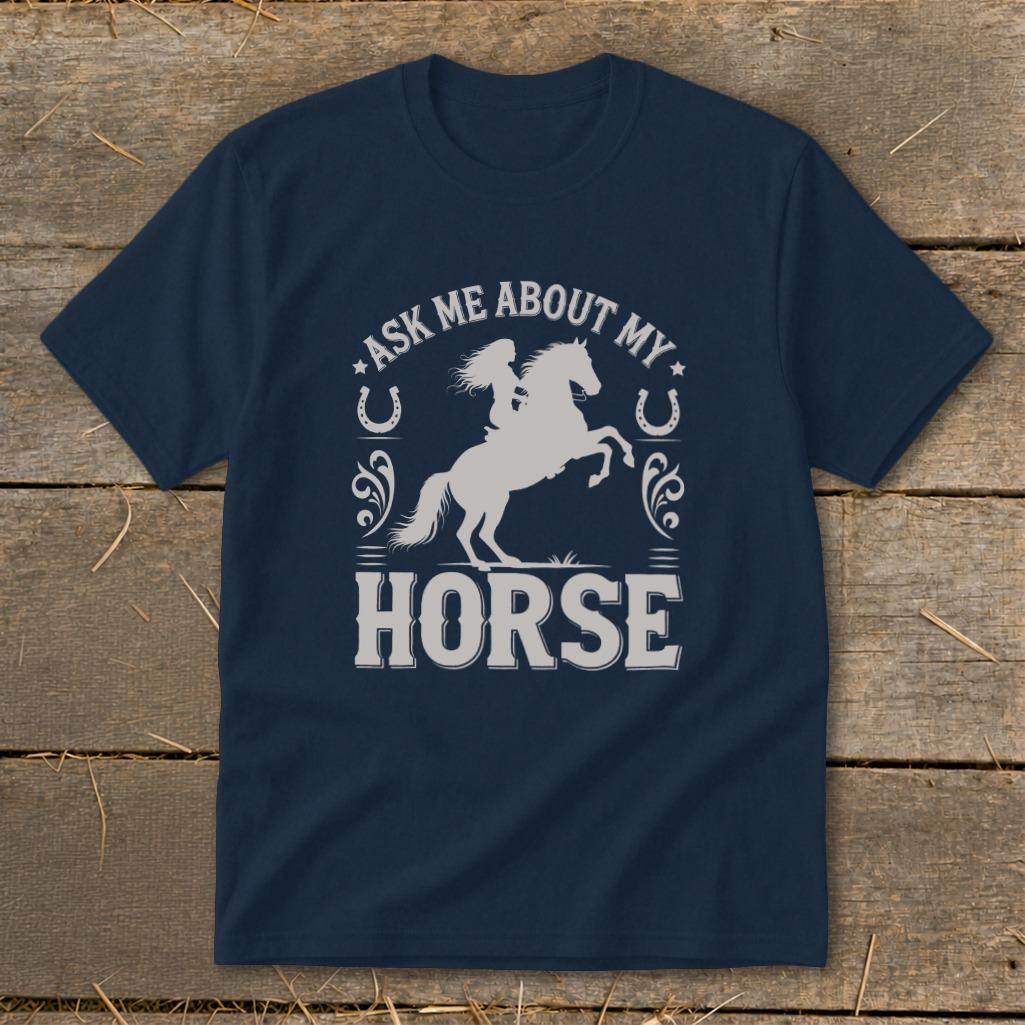 Ask Me About My Horse Youth Tee