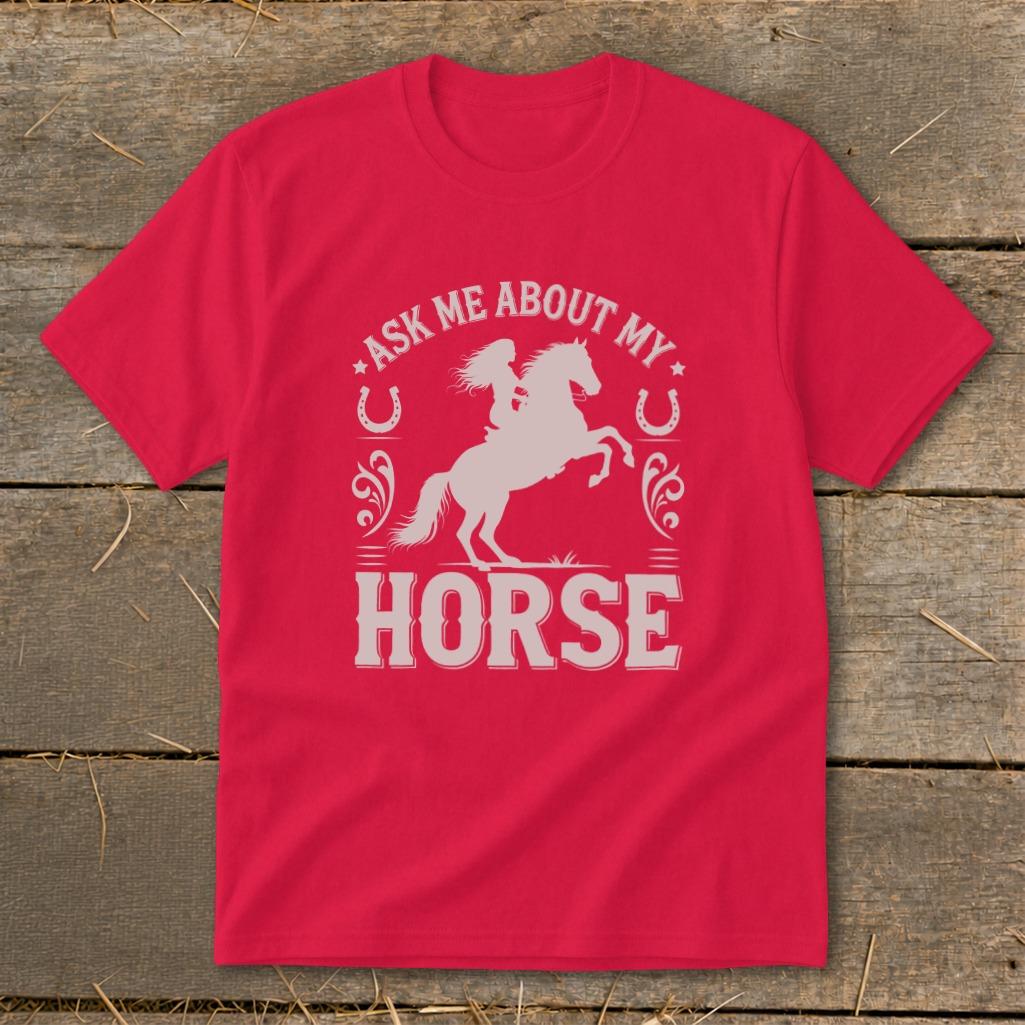Ask Me About My Horse Youth Tee