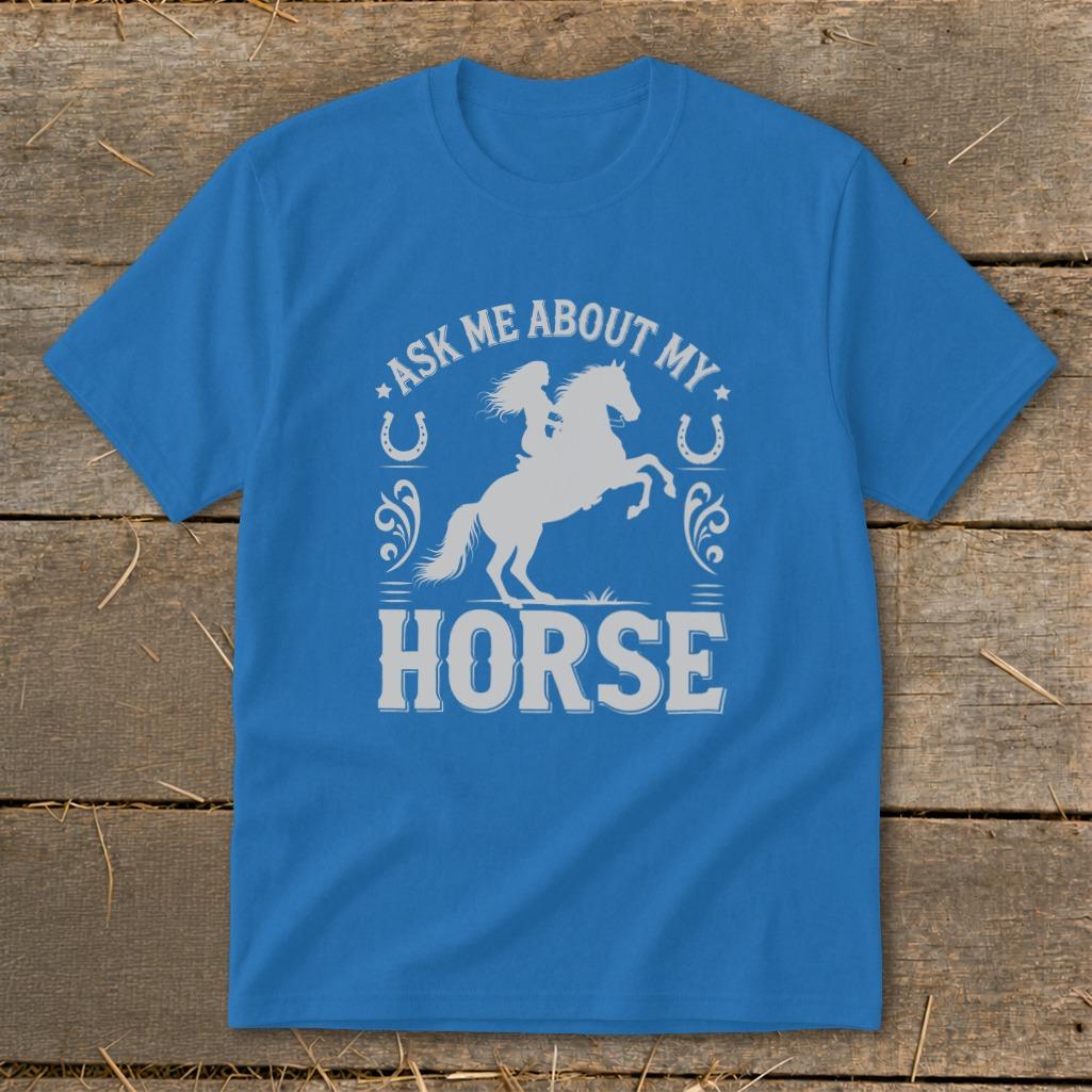 Ask Me About My Horse Youth Tee