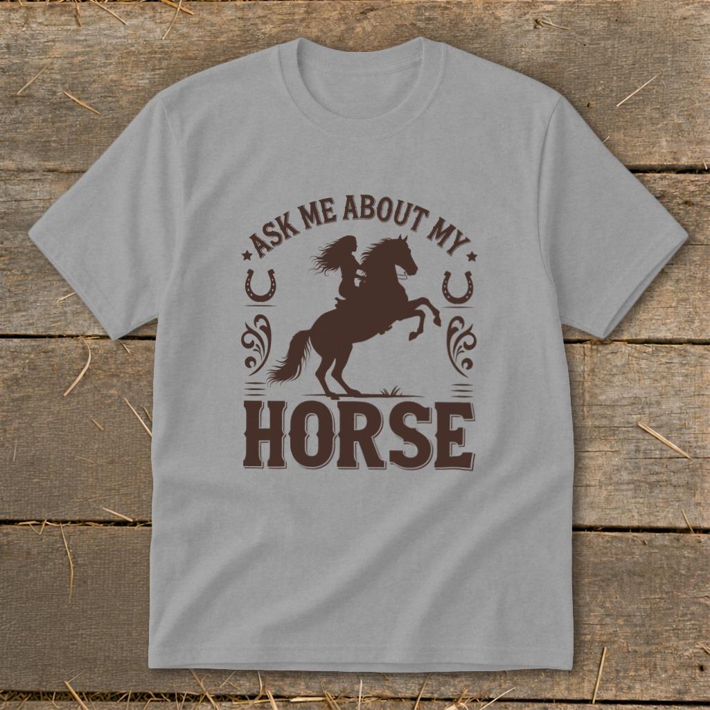 Ask Me About My Horse Youth Tee