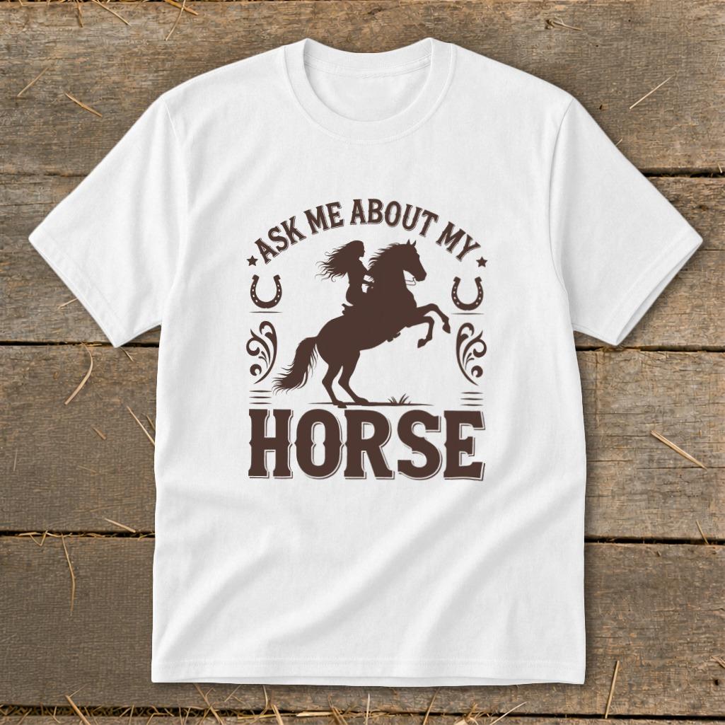 Ask Me About My Horse Youth Tee