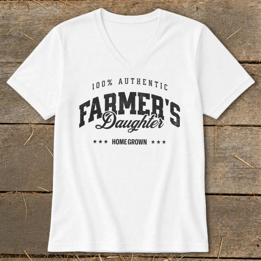 Authentic Farmers Daughter V-neck - White