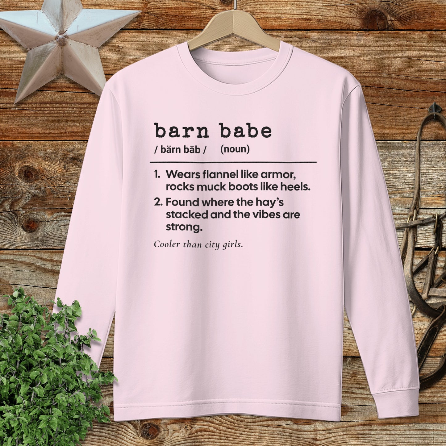 Barn Babe Definition Long Sleeve Tee