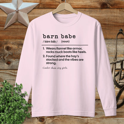 Barn Babe Definition Long Sleeve Tee