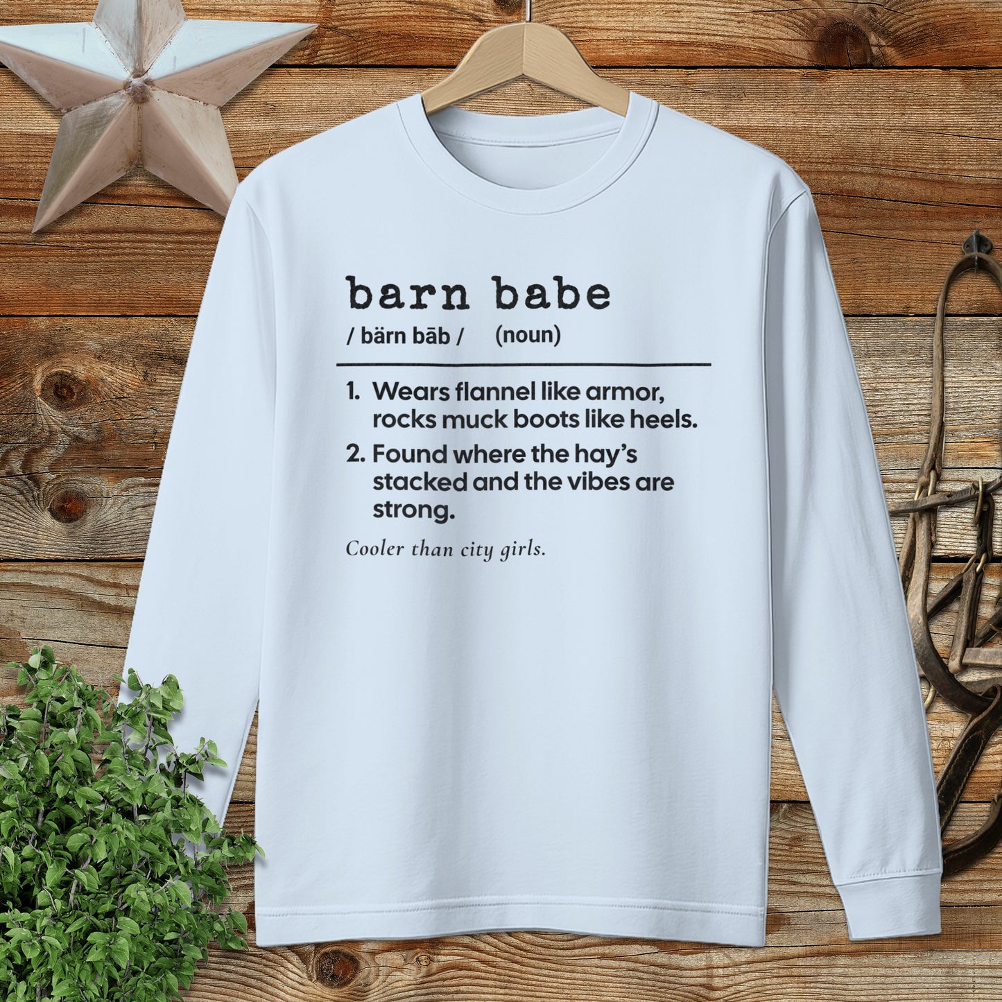 Barn Babe Definition Long Sleeve Tee