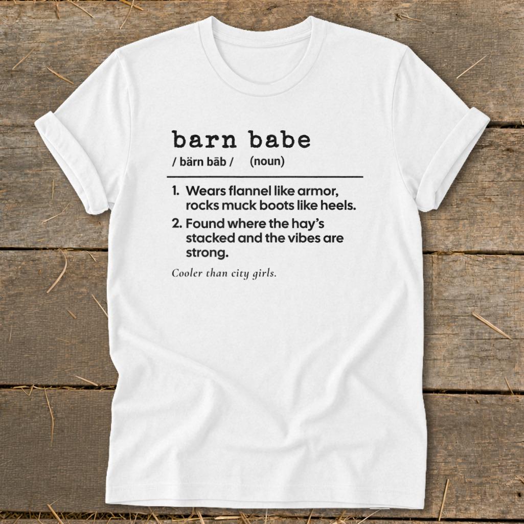 Barn Babe Definition Softstyle Tee - White