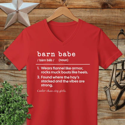 Barn Babe Definition V-neck