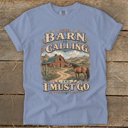 Barn Calling I Must Go Signature Tee
