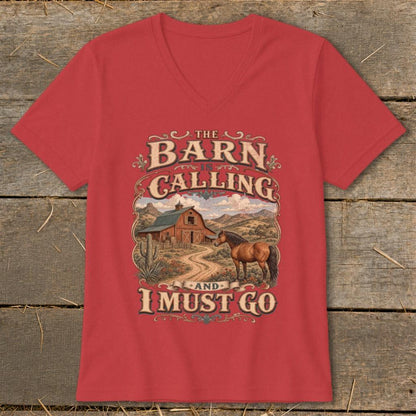 Barn Calling I Must Go V-neck