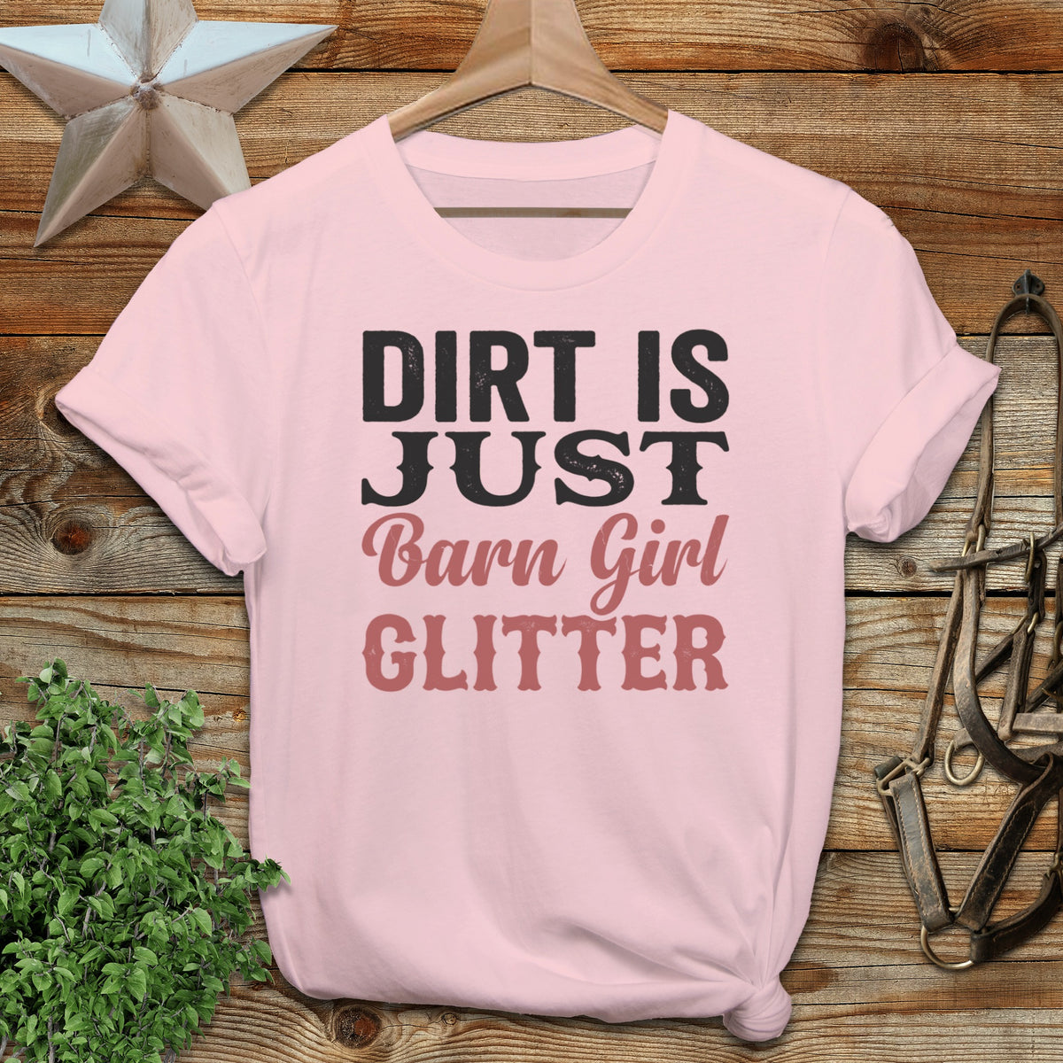 Barn Girl Glitter Softstyle Tee