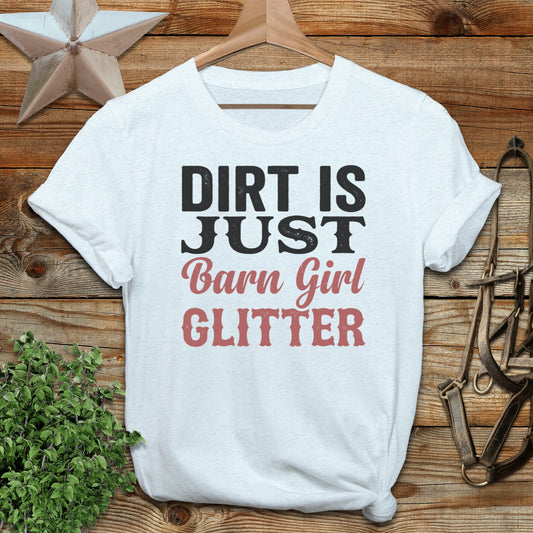 Barn Girl Glitter Softstyle Tee