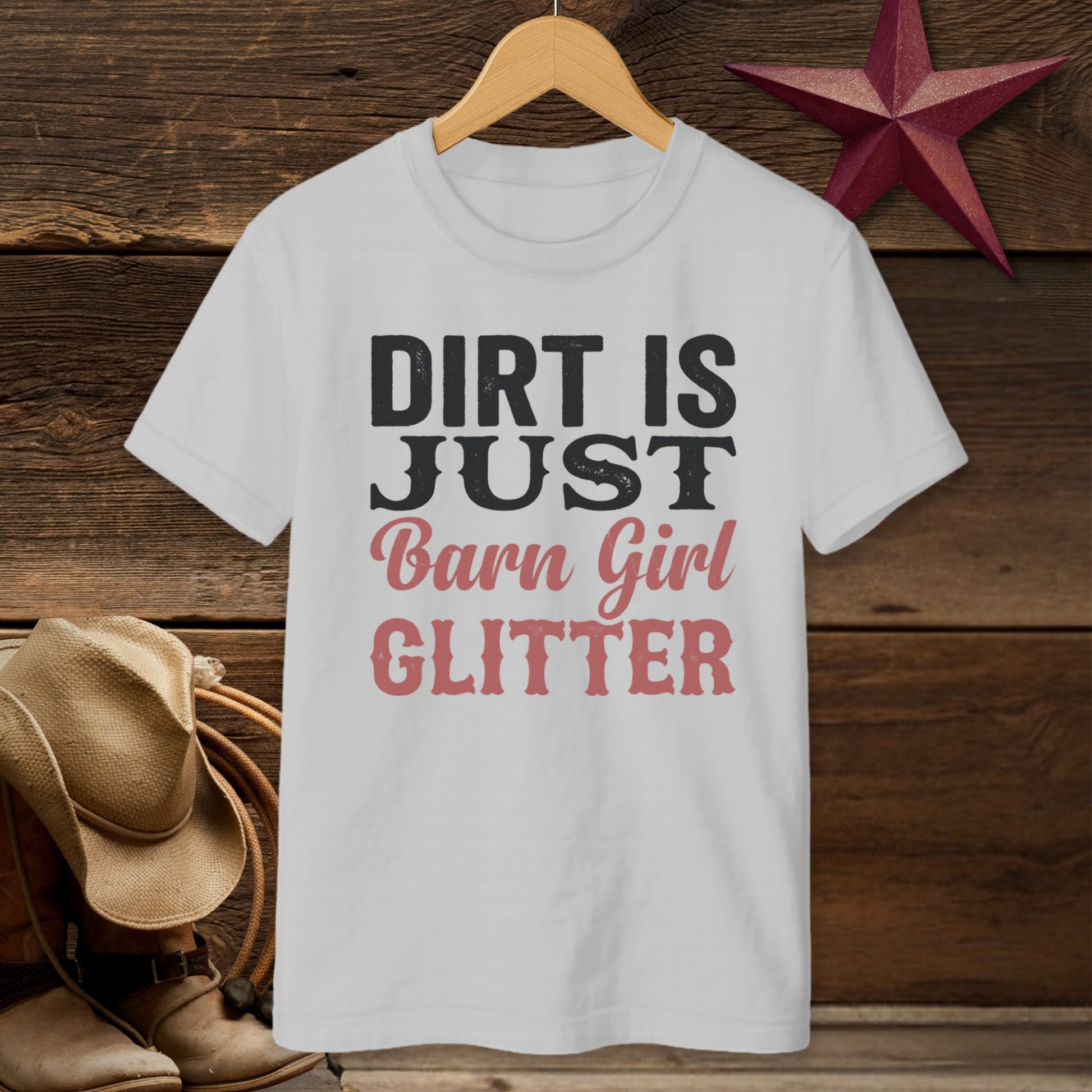 Barn Girl Glitter T-shirt (Youth)