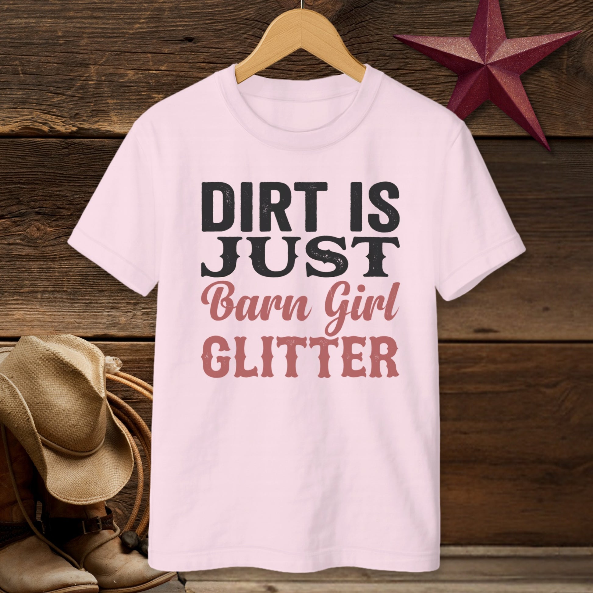 Barn Girl Glitter T-shirt (Youth)