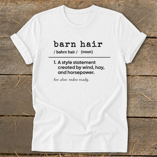 Barn Hair Definition Softstyle Tee - White
