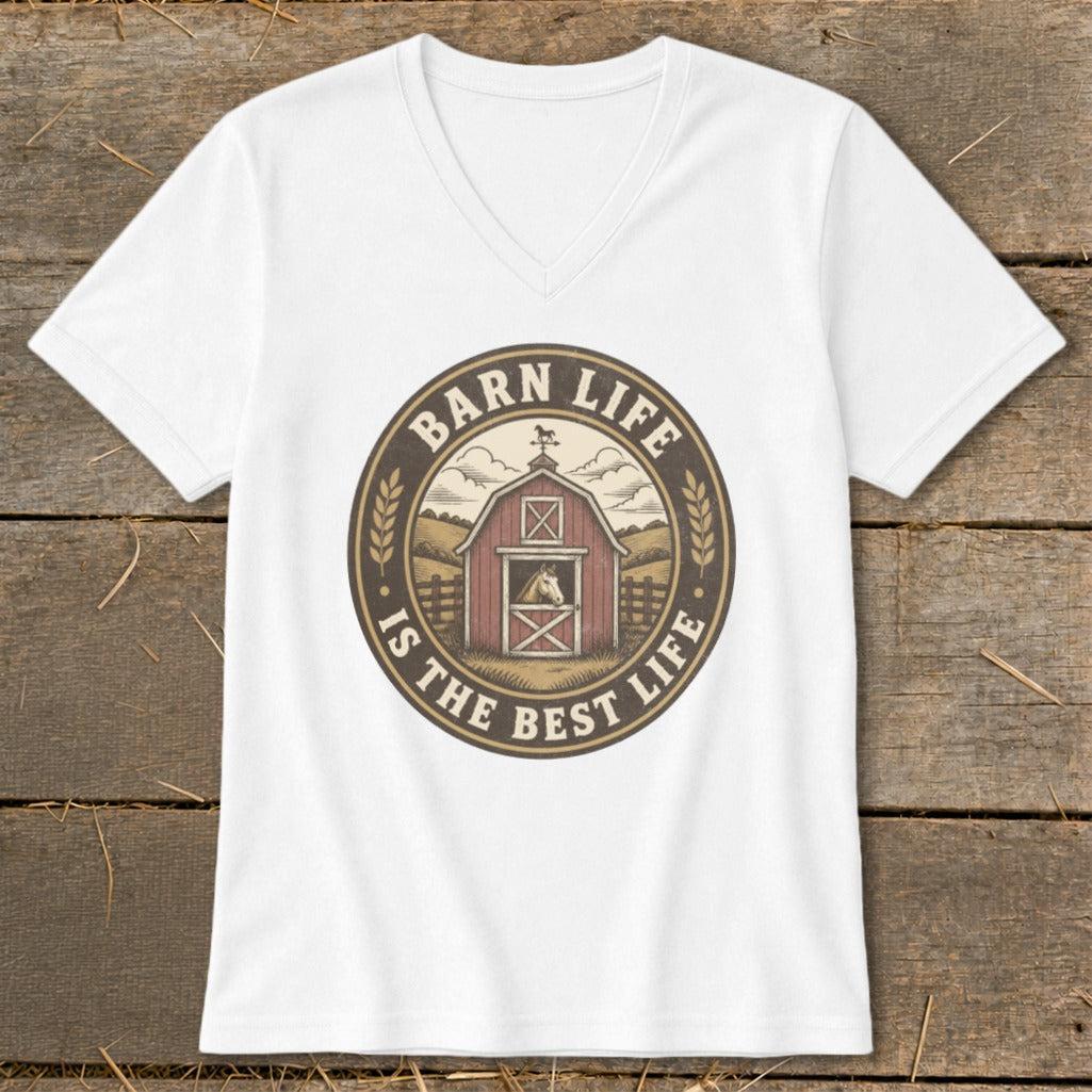 Barn Life is the Best Life V-neck